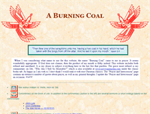 Tablet Screenshot of burningcoal.com